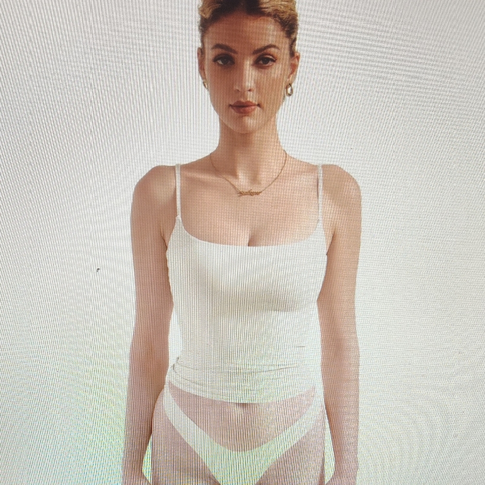 Chic White Bandeau Top